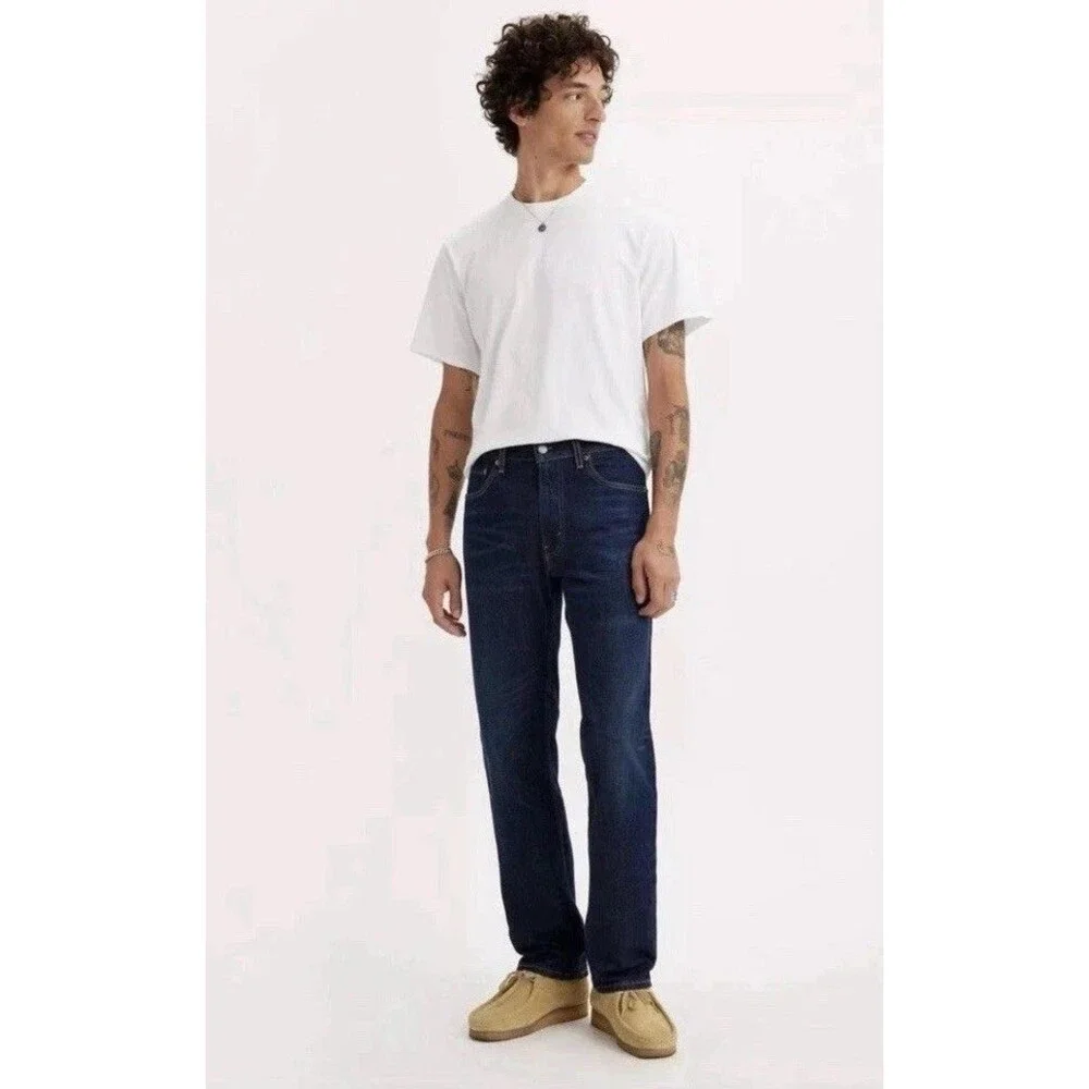 Levi's 505 Regular Fit Men's Jeans 34x34 - Dark Wash - Stretch